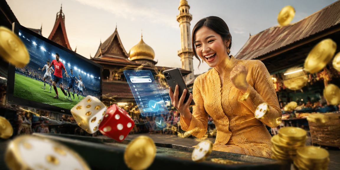 Permainan dadu kasino dalam suasana kebaya tradisional Kota Bharu